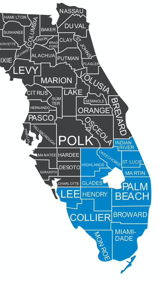 south florida map